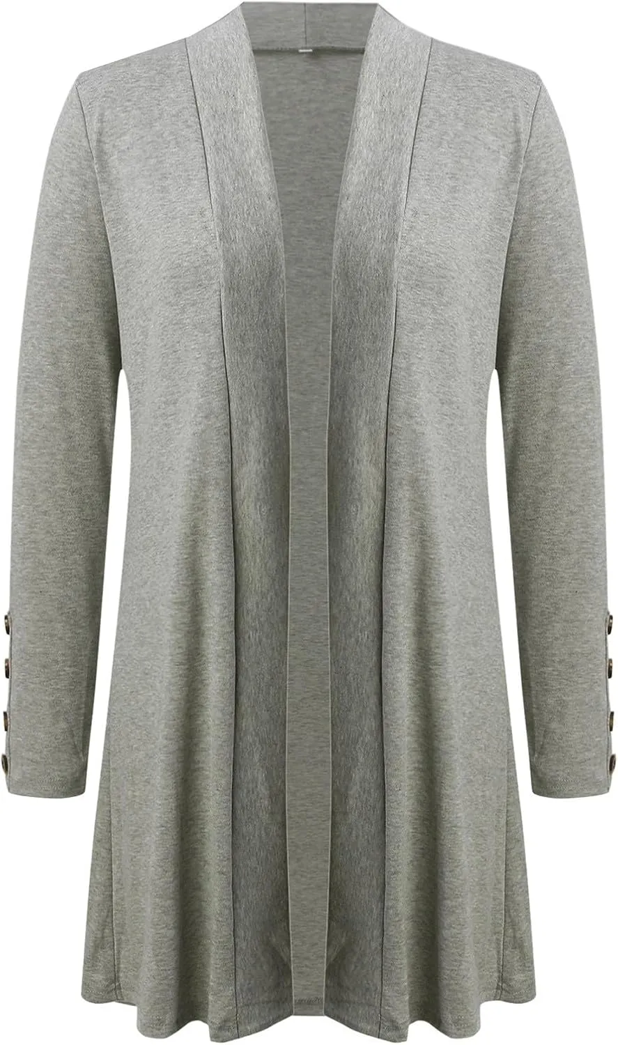 2023 Women's Draped Front Open Cardigan Casual Lightweight Coat Long Sleeve Cardigans Sweaters Duster Fall Long Jacket