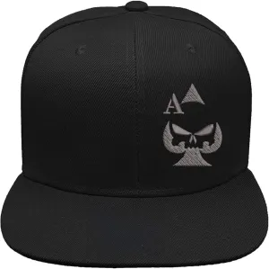 Ace of Spades Sniper Gun Punisher Embroidered Flexfit Fitted Baseball Cap Hat 2nd Amendment Constitutional Rights