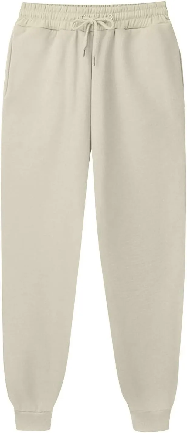 Active High Waisted Sweat Pants for Women Loose Fit with Pockets Workout Baggy Jogger Workout Lounge Bottoms