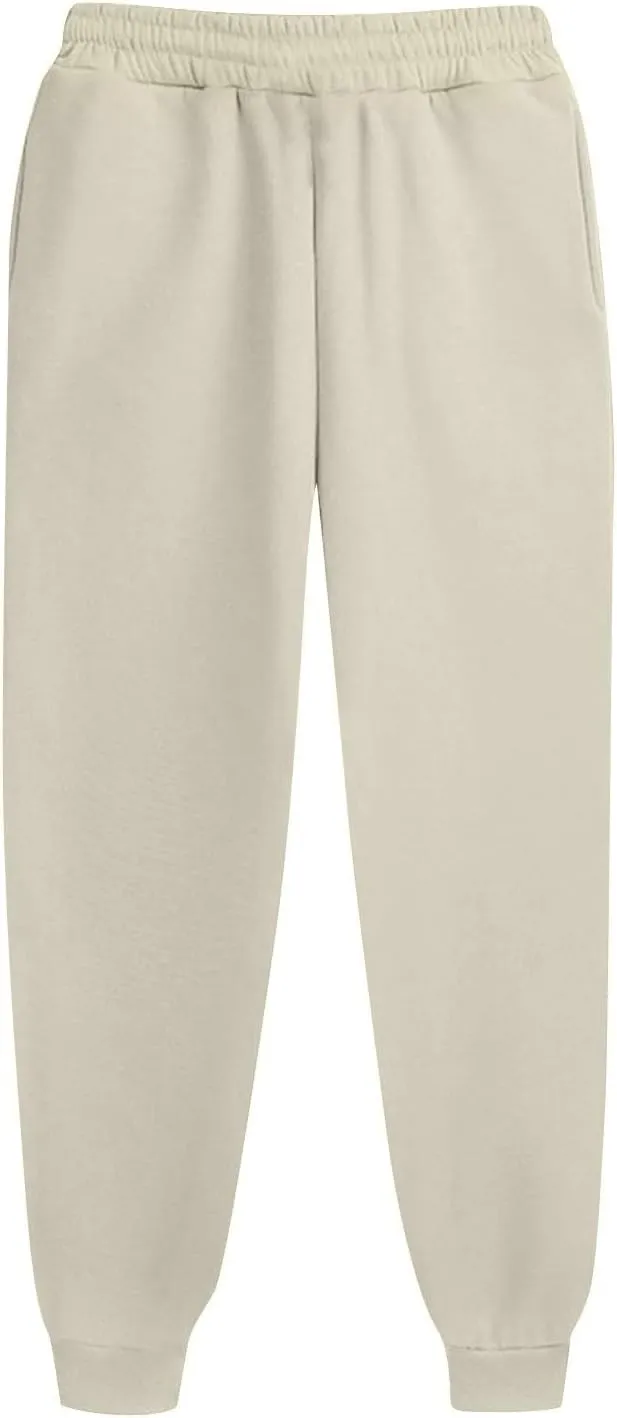 Active High Waisted Sweat Pants for Women Loose Fit with Pockets Workout Baggy Jogger Workout Lounge Bottoms