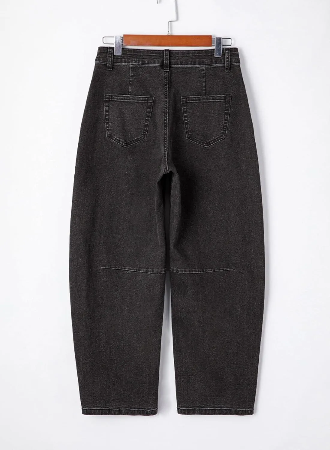 Astylish Womens Baggy Boyfriend Jeans Wide Leg High Waisted Barrel Vintage Trendy Denim Ankle Pants