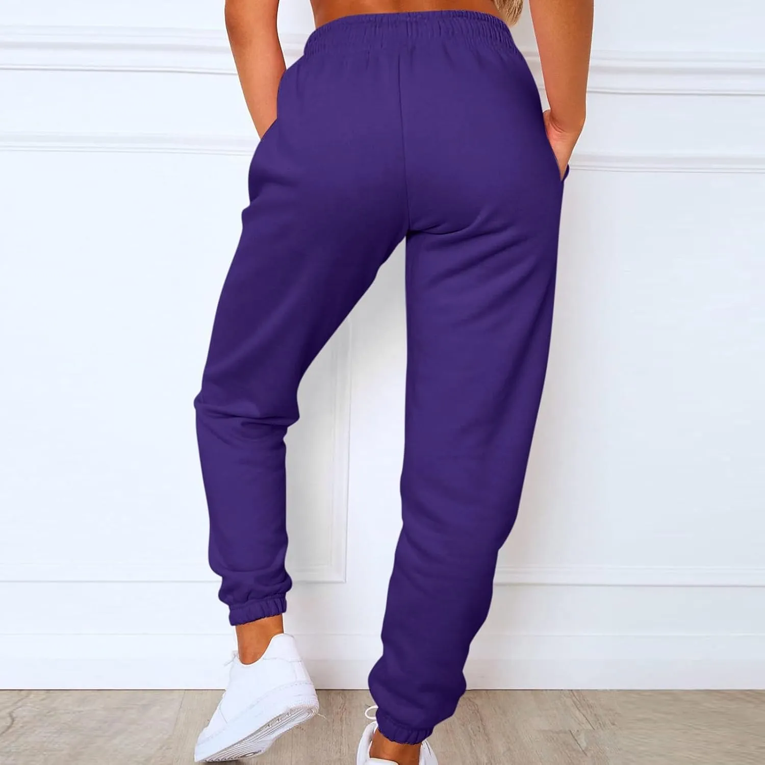 Baggy Sweatpants for Women Girls Teen Plus Size Athletic Joggers Fleece Cargo Pants Drawstring Bottoms Lounge