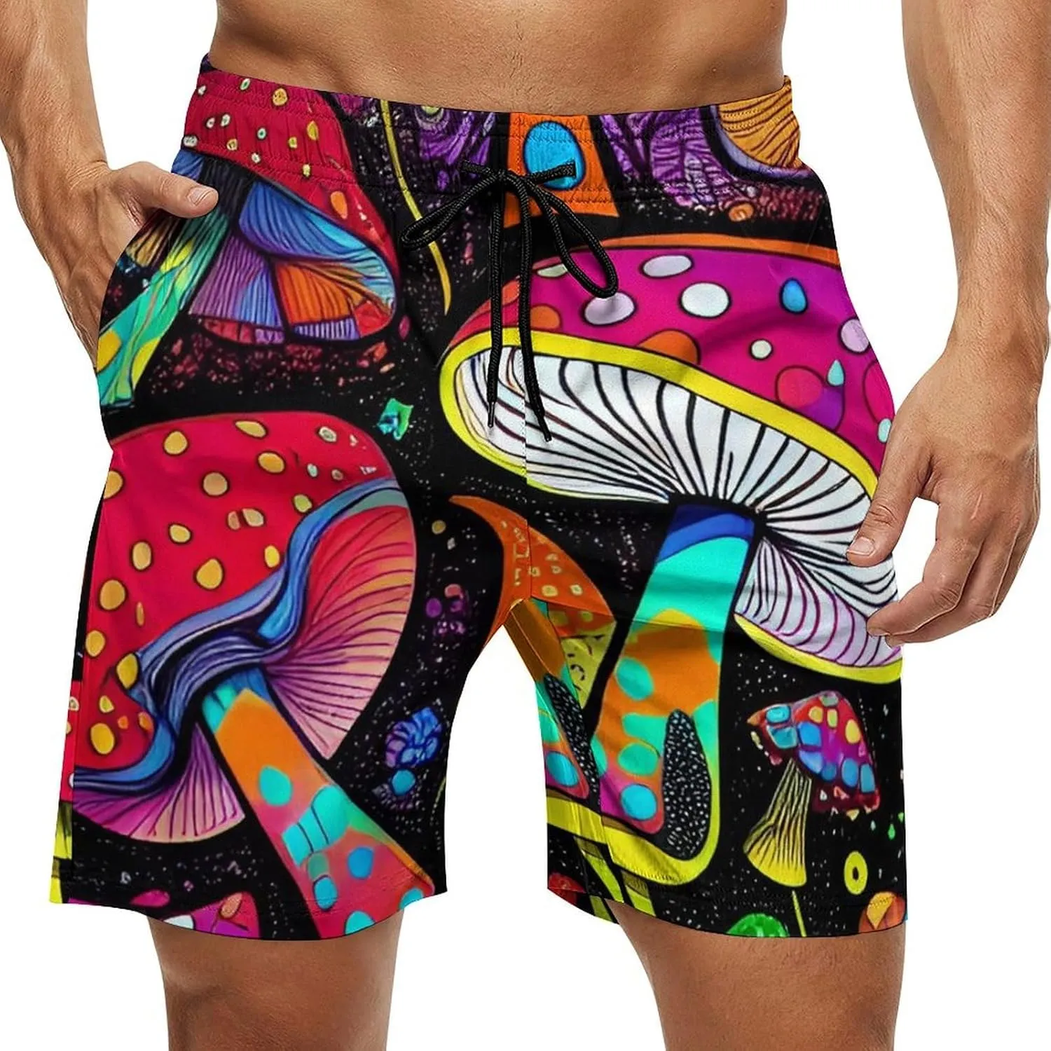 Boys Big & Tall Cargo Short Board Shorts Basic Beachwear with Pockets