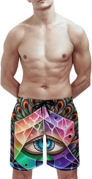 Boys Big & Tall Cargo Short Board Shorts Basic Beachwear with Pockets