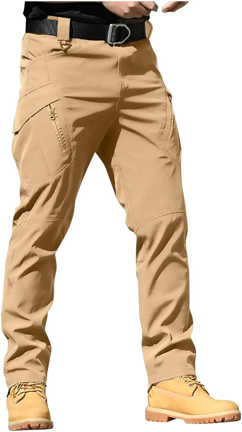Cargo Pants for Men Baggy Ripstop Pants Outdoor Work Hiking Pants Match Mens Wild Cargo Pants with Multi Pockets