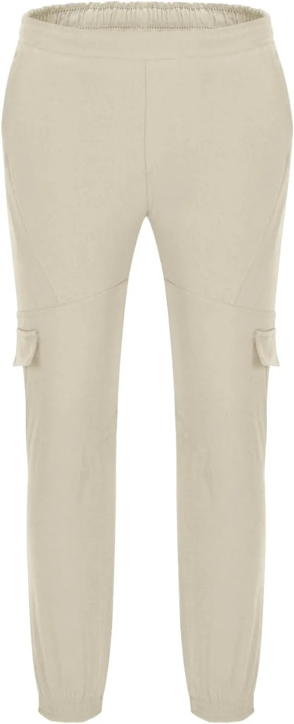 Cargo Pants for Men Classic-Fit Tactical Pants Lightweight Multi Pockets Work Pants Casual Straight Leg Hiking Pants