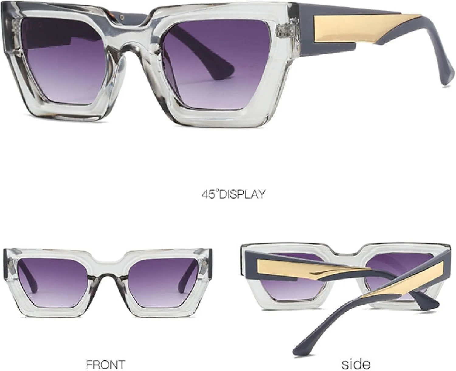 Classic Big Frame Sunglasses Women for Men Luxury Vintage Sunglasses Popular Pink Punk Outdoor Shade Uv400