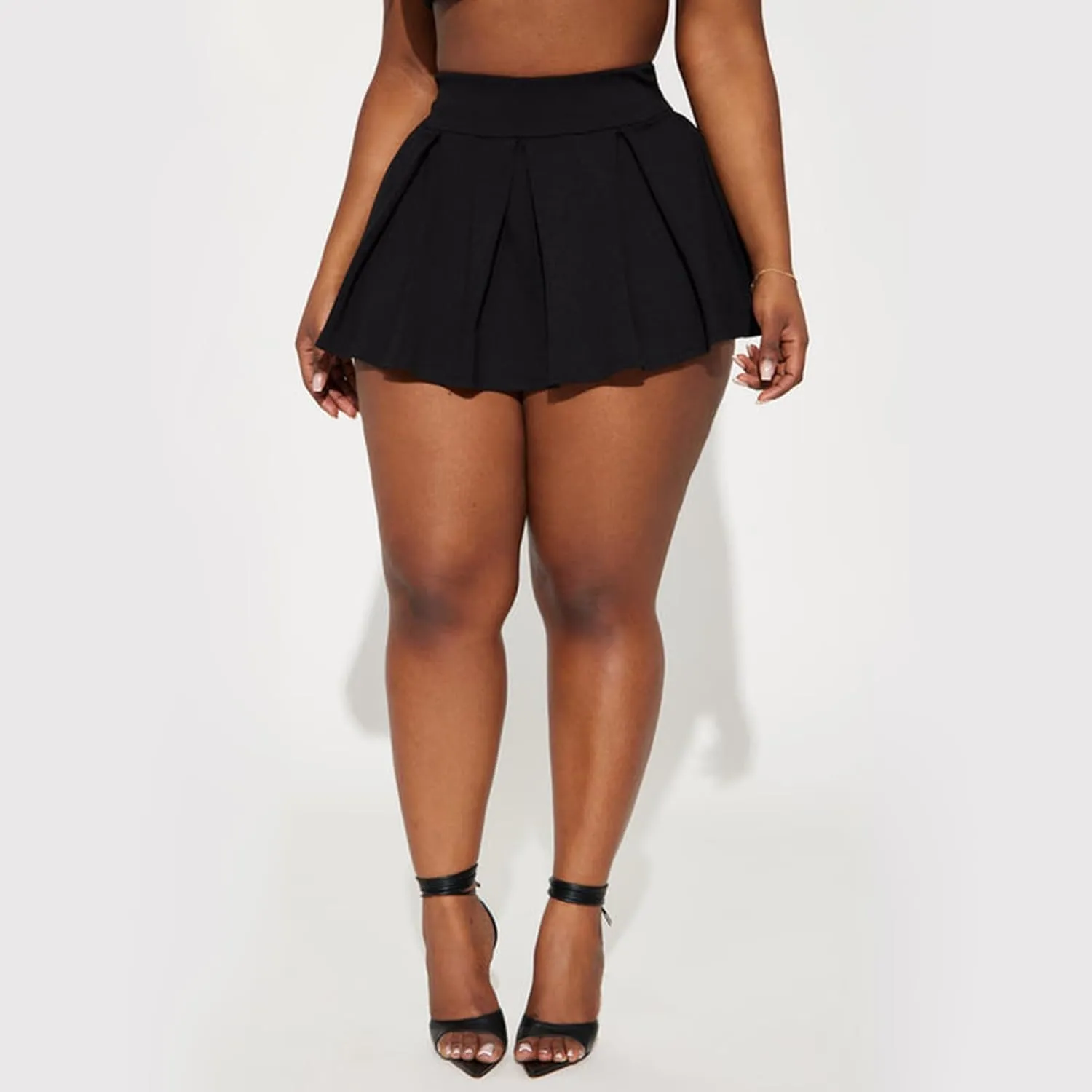 Cute Mini Skirt for Women Pleated Mid-Low Waist Built-in Shorts Y2k Clubwear Party Streetwear Outfits