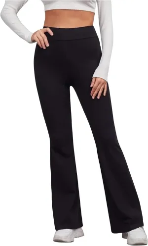 DASAYO Flare Leggings for Women High Waist Tummy Control Stretchy Bootcut Yoga Pants Casual Fitness Workout Bottoms