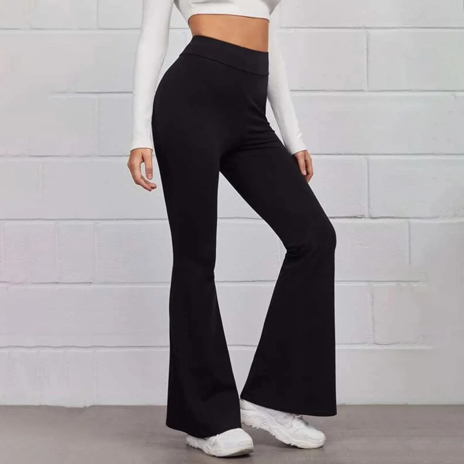 DASAYO Flare Leggings for Women High Waist Tummy Control Stretchy Bootcut Yoga Pants Casual Fitness Workout Bottoms