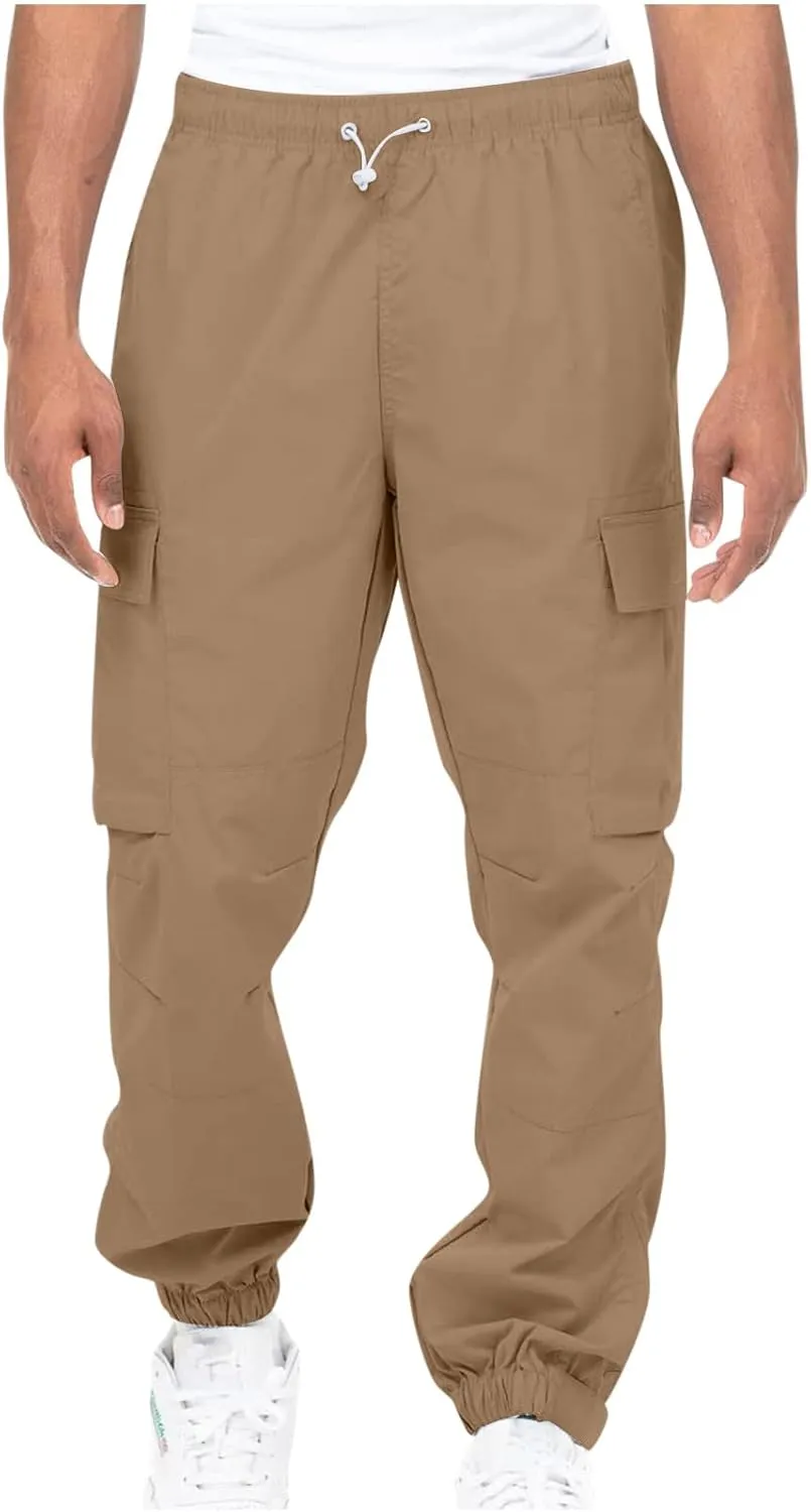 Dgoopd Cargo Pants for Men Big and Tall Ripstop Pants Outdoor Hiking Cargo Pants Lightweight Tactical Work Pants Joggers