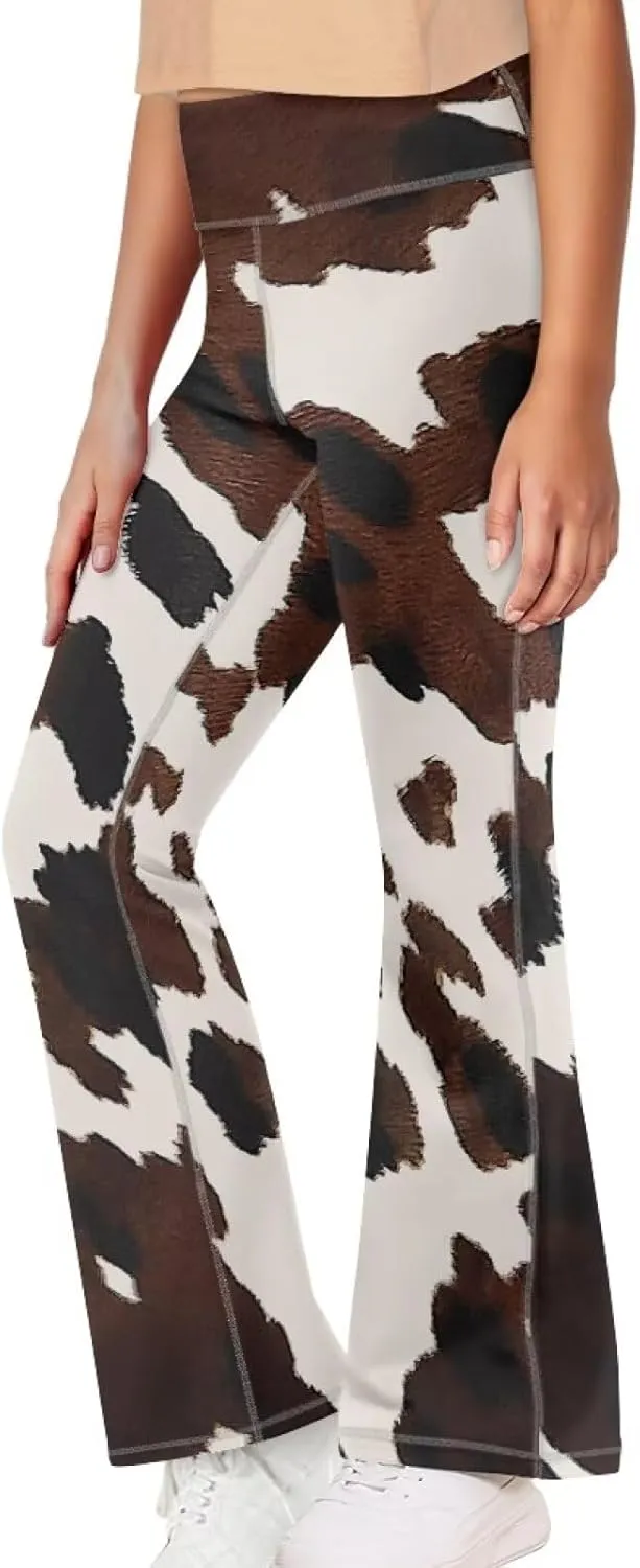 DISNIMO Girls' Flare Leggings High Waisted Bootcut Yoga Pants Kids Bell Bottoms Leggings Full Length