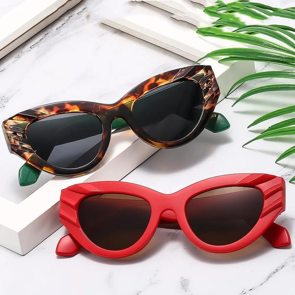 Fashion Cat Eye Sunglasses Women Men Luxury Gradients Lens Frame Vintage Casual Eyewear UV400
