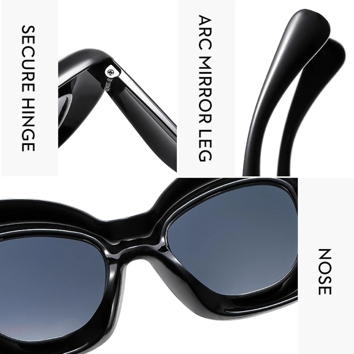 Fashion Luxury Inflate Sunglasses Men Women Trending Hip Hop Wacky Sun Glasses Uv400
