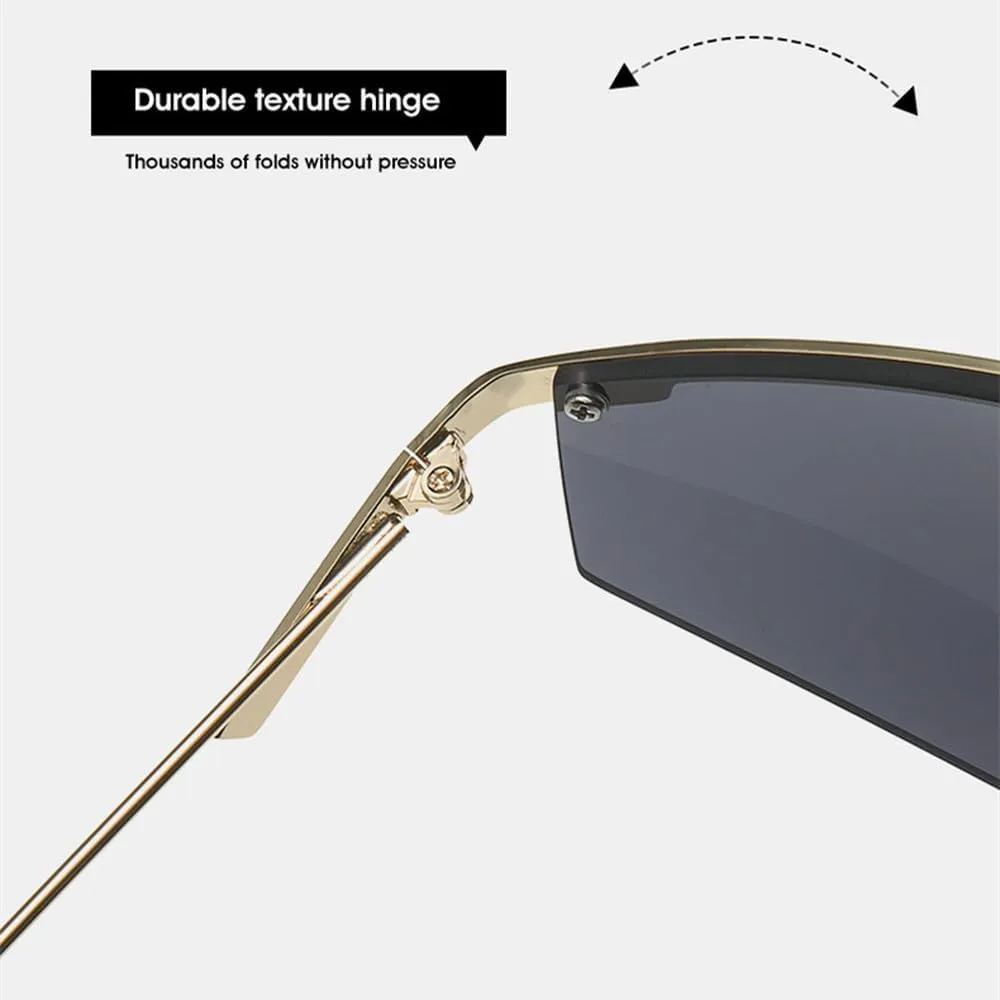Fashion Punk Sports Sunglasses Men Women Luxury Half Frame Cat Eye Sun Glasses Men Outdoor Cycling Shades UV400