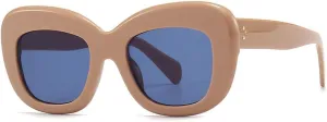 Fashion Retro Oversized Sunglasses For Women Men Cat Eye Luxury Rivet Female Trending Shades UV400 Eyeglasses