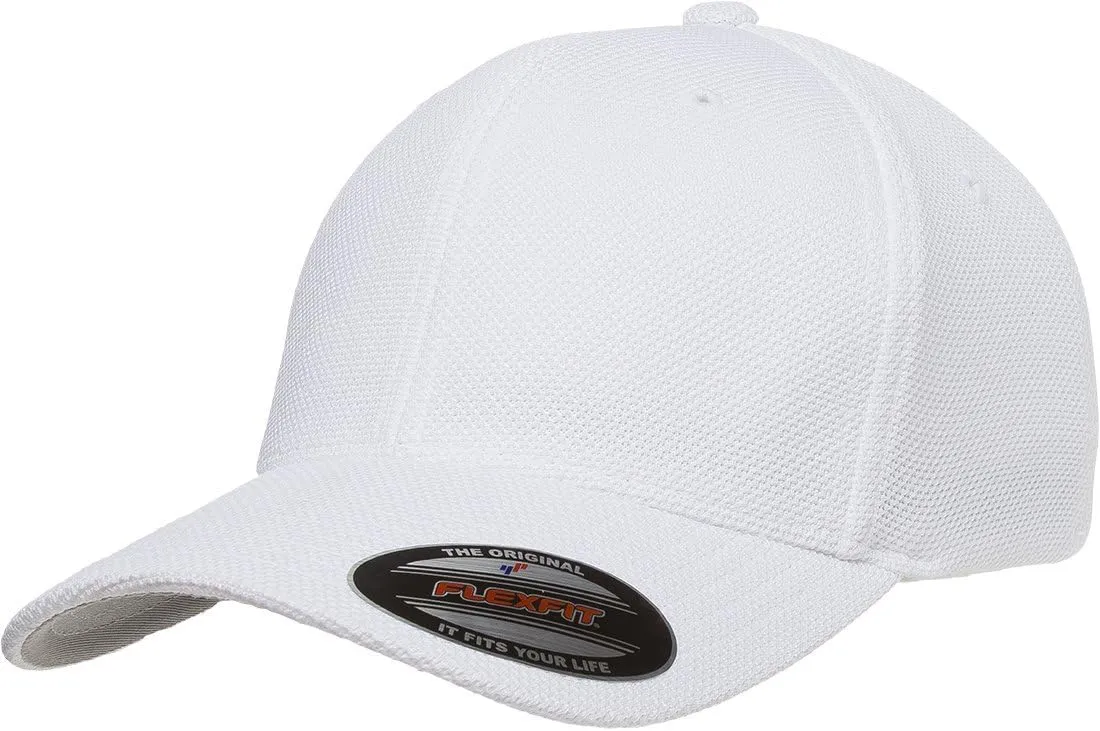 Flexfit 6577CD Athletic Cool and Dry Pique Mesh Cap - OSFA (White)