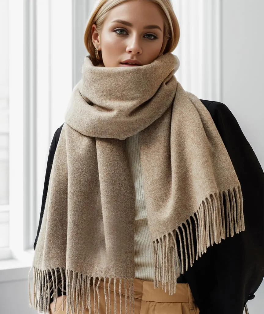 Floralies Cashmere Scarf for Women 80''*27'' Ladies Scarfs Gift Box Pashmina Shawls and Wraps Thick Oversized Scarf Winter