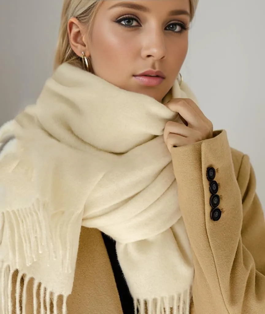 Floralies Cashmere Scarf for Women 80''*27'' Ladies Scarfs Gift Box Pashmina Shawls and Wraps Thick Oversized Scarf Winter