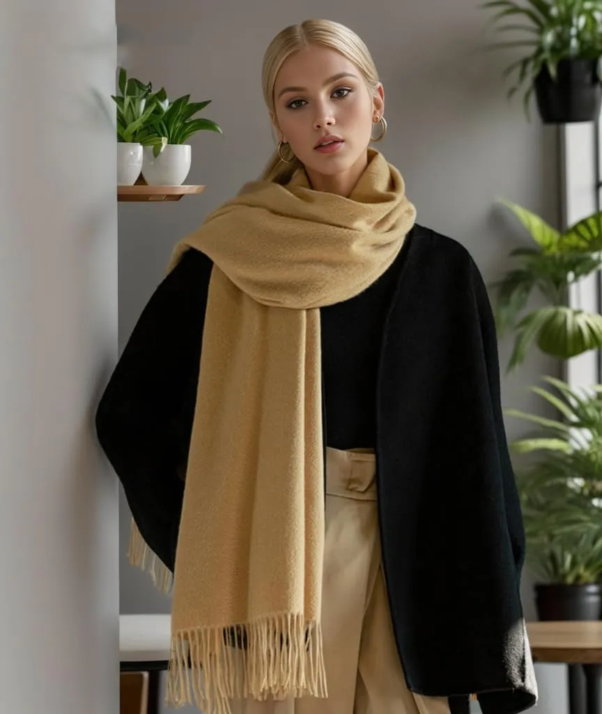 Floralies Cashmere Scarf for Women 80''*27'' Ladies Scarfs Gift Box Pashmina Shawls and Wraps Thick Oversized Scarf Winter