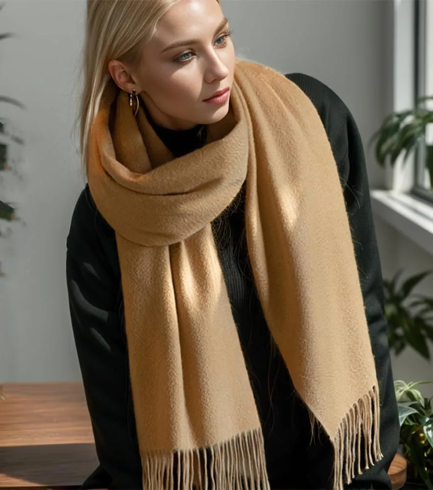 Floralies Cashmere Scarf for Women 80''*27'' Ladies Scarfs Gift Box Pashmina Shawls and Wraps Thick Oversized Scarf Winter