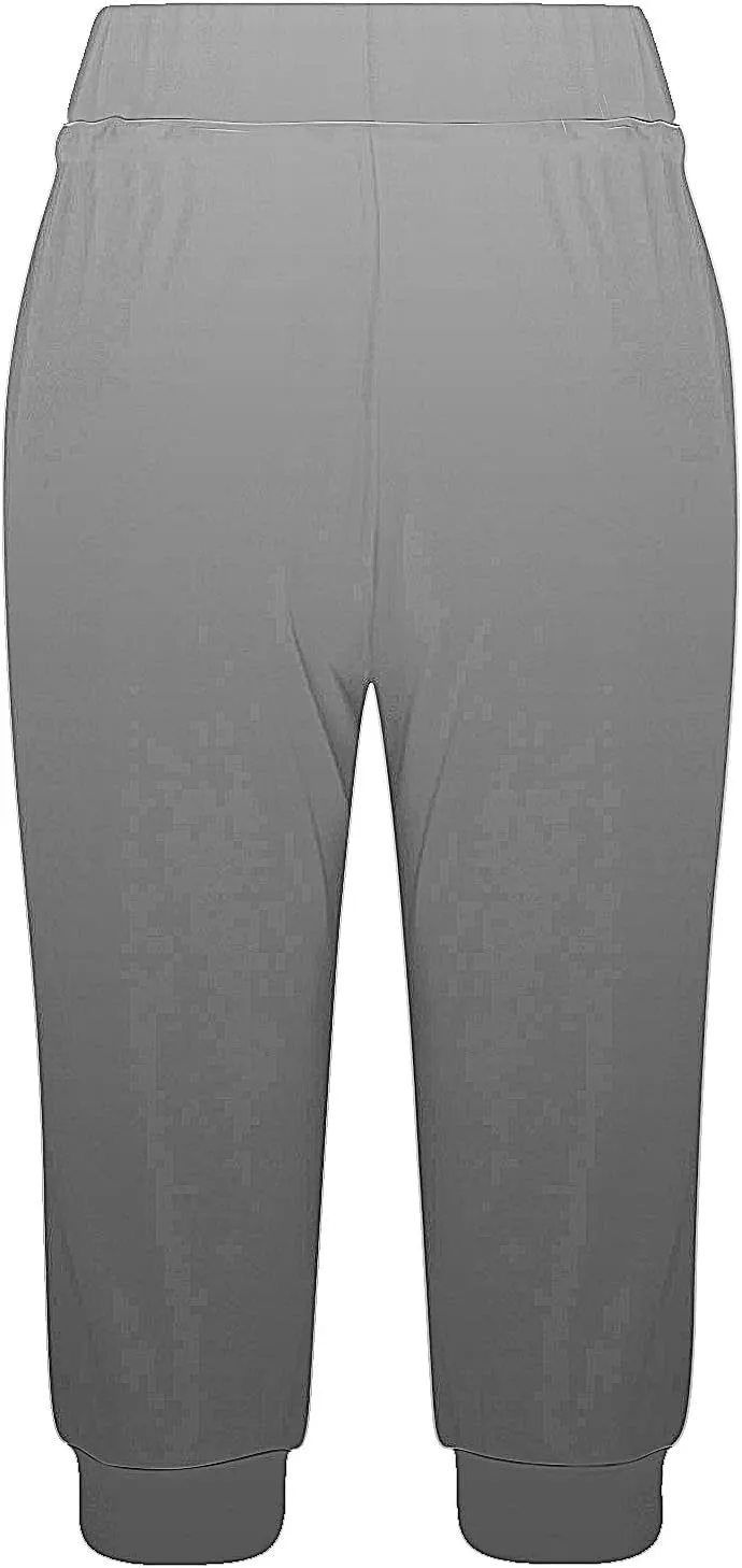 Gradient Capri Pants for Women Ombre High Waist Stretchy Cropped Leggings Summer Casual Yoga Lounge Bottoms