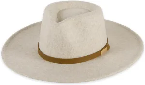 Hadley Wren Women's Heathered Wide Brim Panama/Fedora Style Hat