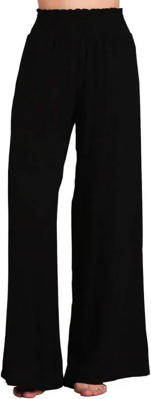 HEYHUN Womens Palazzo Pants Tie Dye Boho Gauze Casual & Lounge Wide Leg Bottoms S-XL