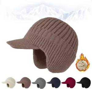 Joyhnny Cozyhead Beanie, Joyhnny Cozy Head Beanie, Johnny Cozyhead Beanie, Winter Hat with Brim and Ear Flaps Women Men