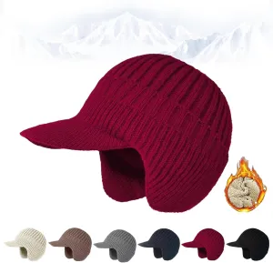 Joyhnny Cozyhead Beanie, Joyhnny Cozy Head Beanie, Johnny Cozyhead Beanie, Winter Hat with Brim and Ear Flaps Women Men