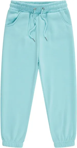 Kids Unisex Solid Cotton Elastic Waist Sweatpants Toddler Active Bottoms Baggy Athletic Trousers Jogger Pants