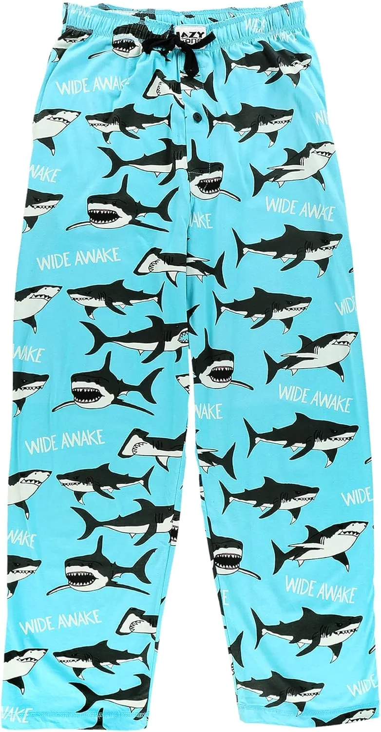 Lazy One Funny Ocean Pajama Pants For Men, Men's Separate Bottoms, Lounge Pants, Fishing PJs