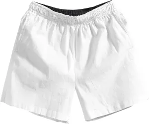 Linen Shorts for Men Casual Elastic Waist Drawstring Lightweight Cotton Linen Beach Shorts Summer Slim Fit Swim Trunks