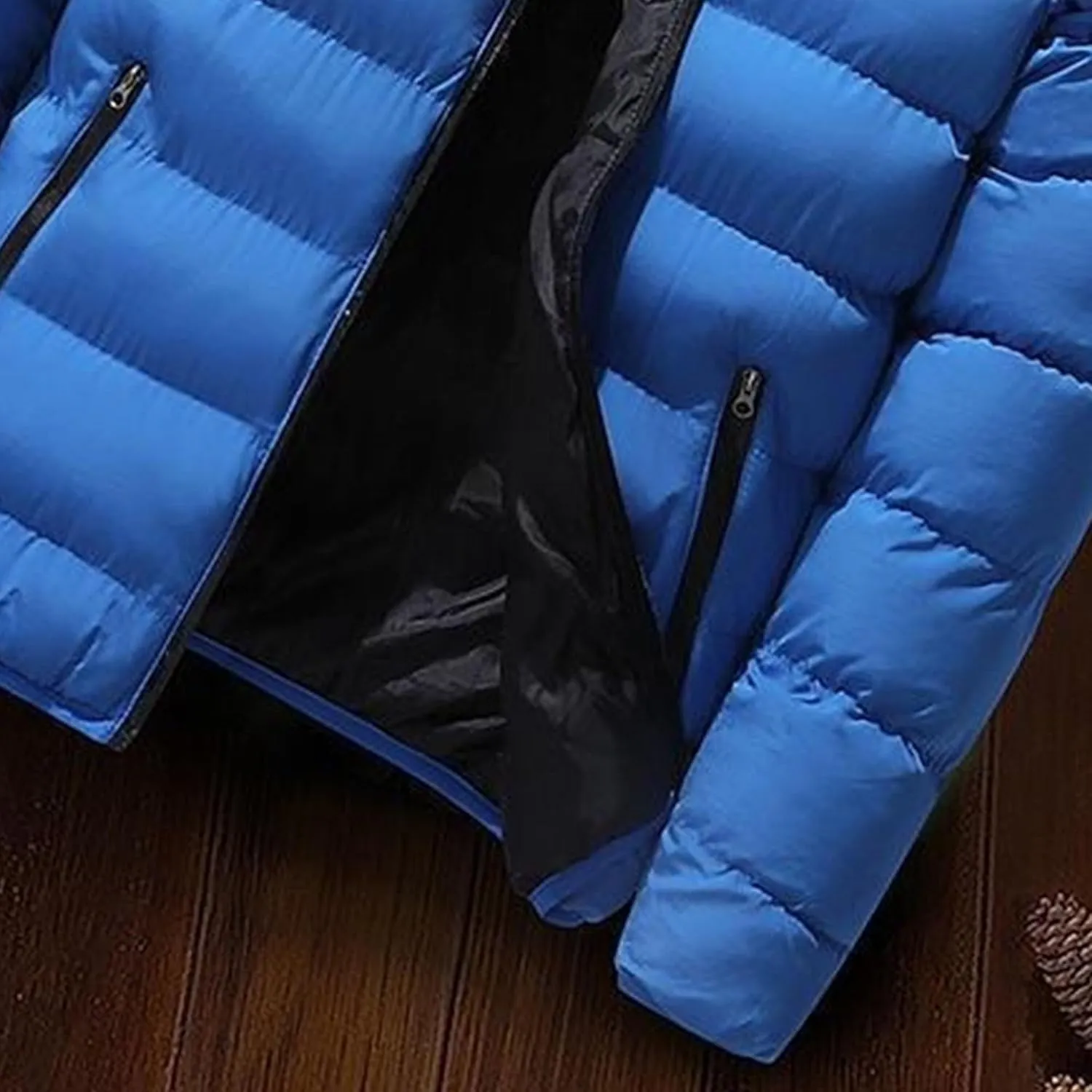 Maiyifu-GJ 2 Pack Men's Winter Puffer Jacket Lightweight Warm Windproof Down Coats Quilted Thicken Padded Coat Outerwear