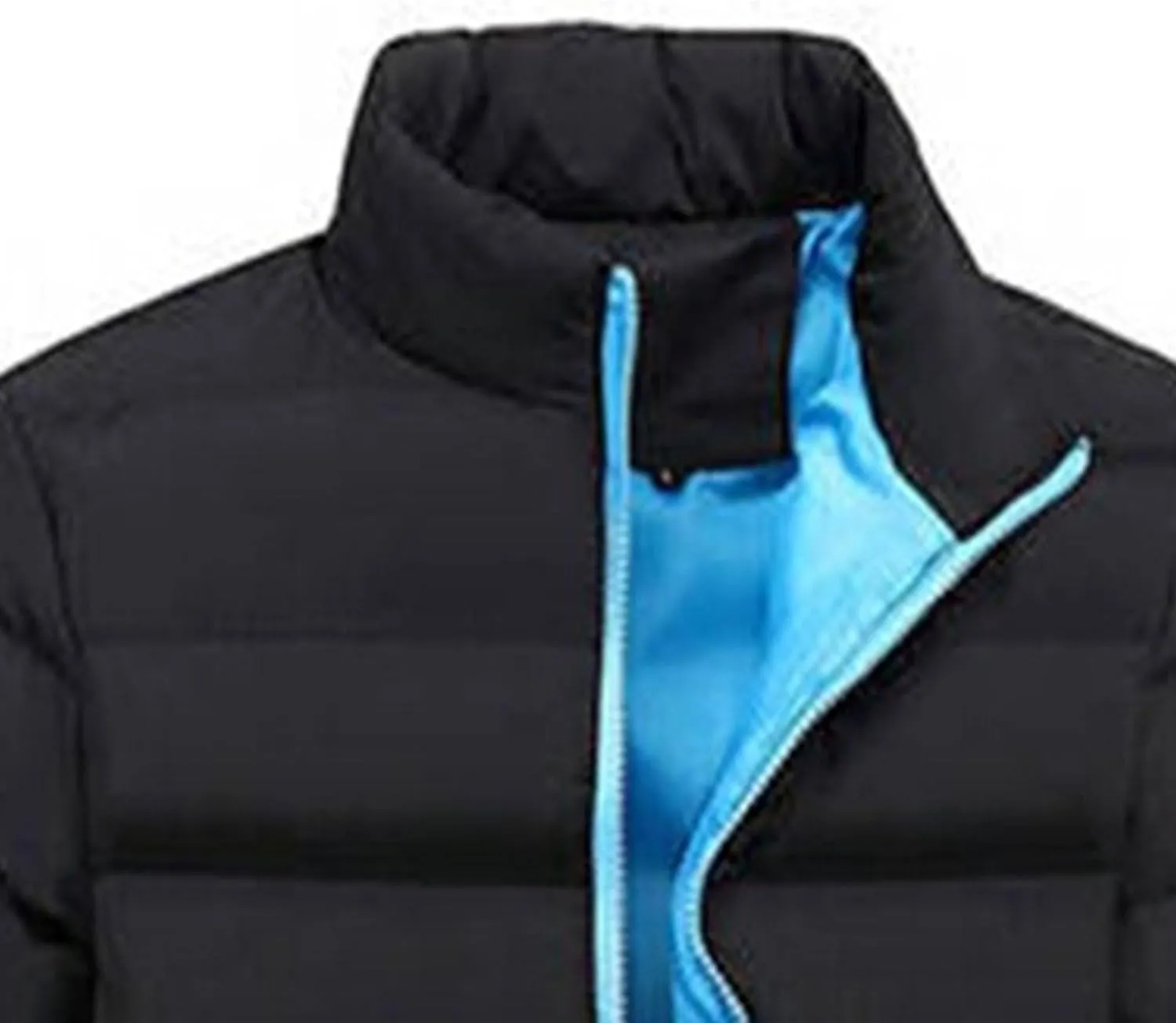 Maiyifu-GJ Men's Quilted Puffer Jacket Winter Warm Lightweight Down Coat Windproof Thicken Padded Coats Outerwear
