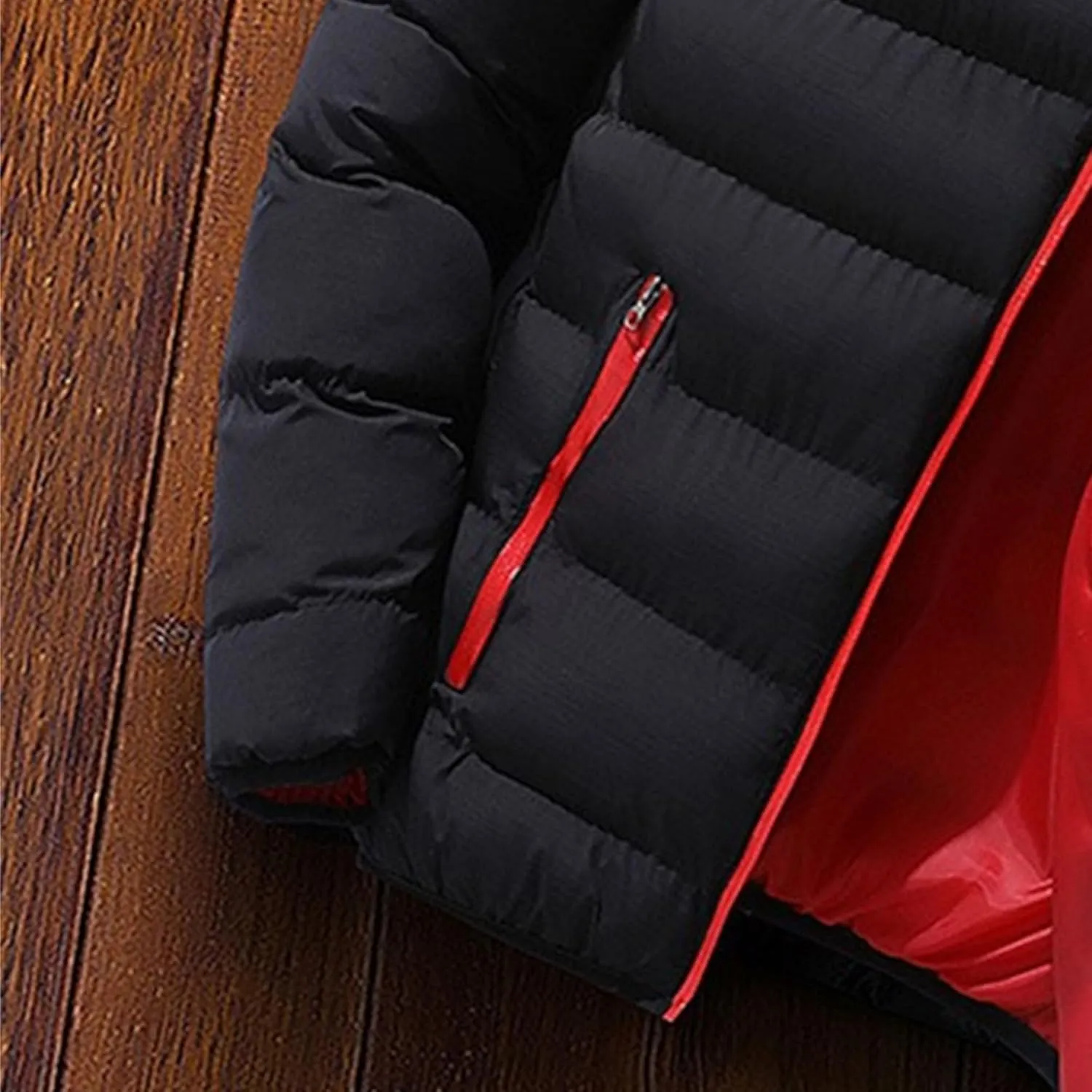 Maiyifu-GJ Men's Quilted Puffer Jacket Winter Warm Lightweight Down Coat Windproof Thicken Padded Coats Outerwear
