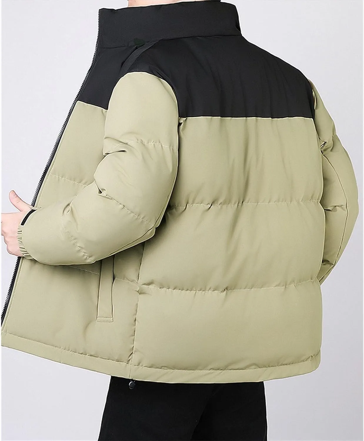 Maiyifu-GJ Men's Winter Puffer Jackets Warm Windproof Down Jacket for Men Thicken Quilted Padded Coat Windbreaker Outerwear