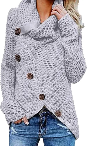 Maiyifu-GJ Womens Fashion Pullover Turtleneck Sweater Fall Long Sleeves Ribbed Sweaters Lightweight Knitted Tunic Tops