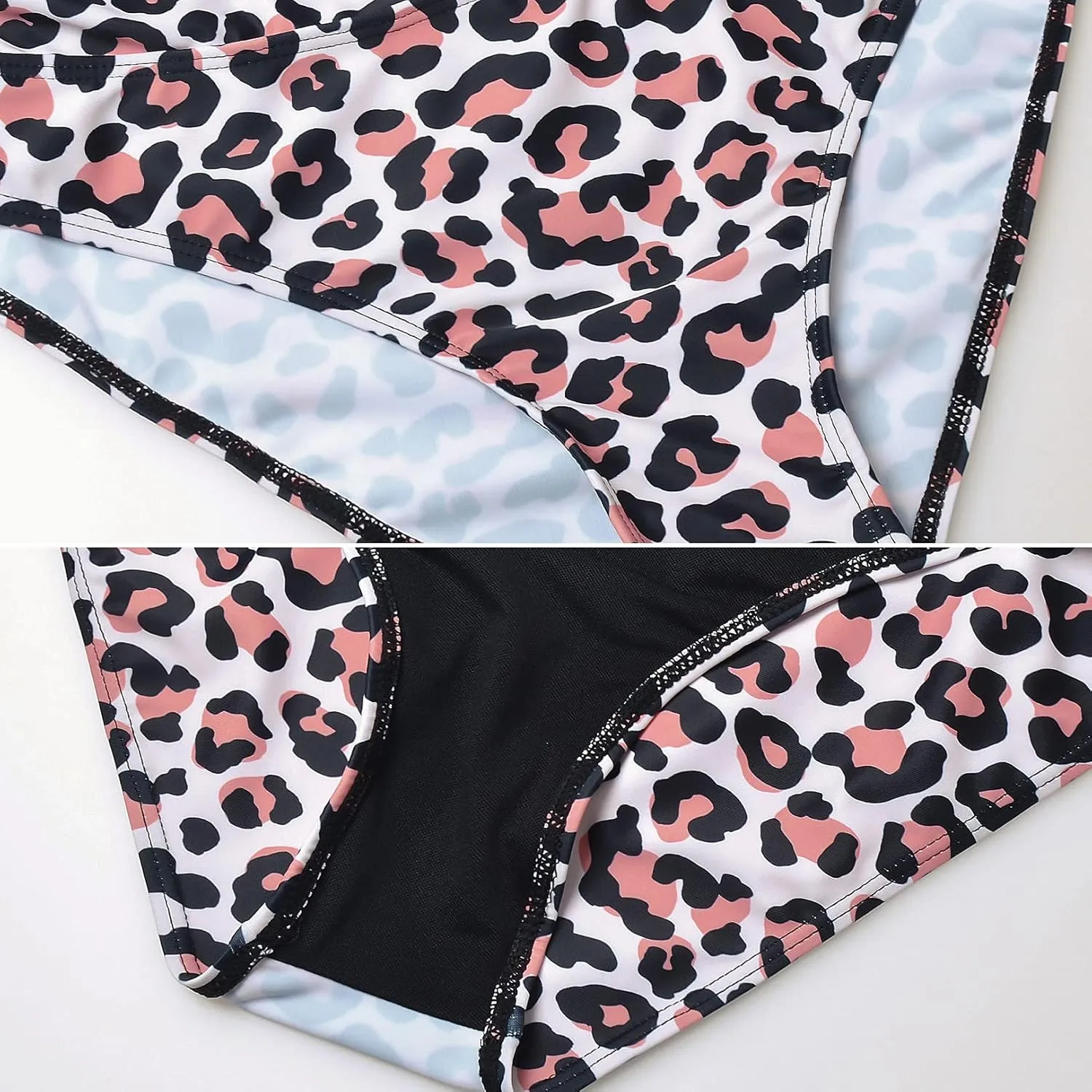 Maternity Swimsuit Two Piece Ruffled Top High Waisted Bottoms Vintage Swimwear Bikini Set Bathing Suits