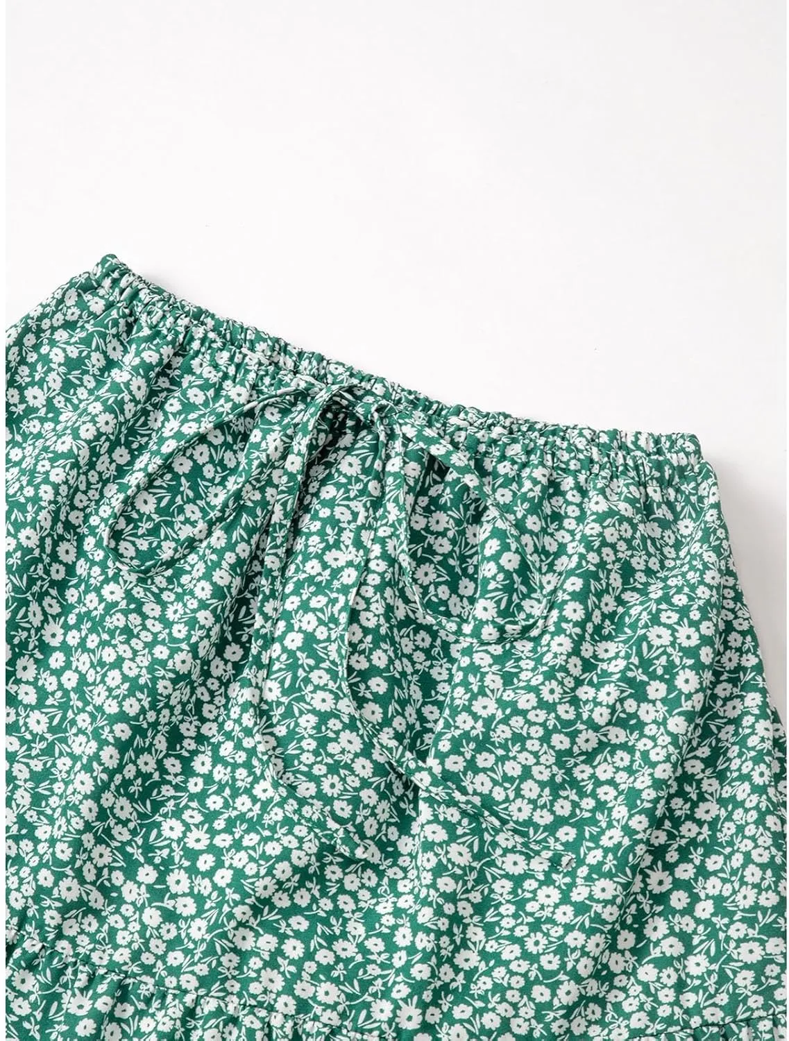 Maxi Skirts for Women Summer A Line Flowy Tiered Bohemian Drawstring High Waist Casual Flowy Skirts with Tie