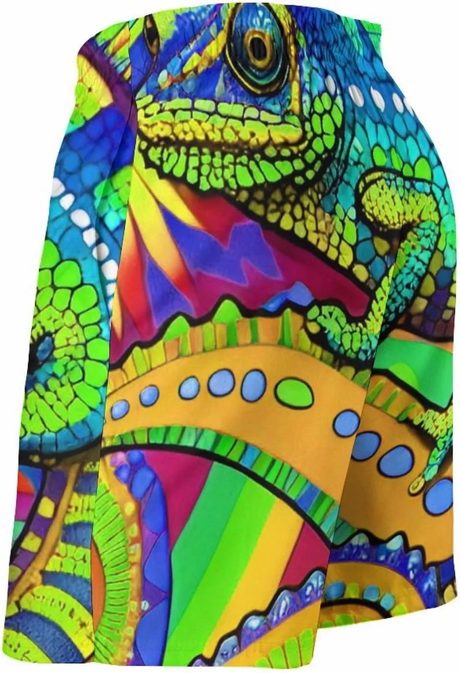 Men Big & Tall Swim Trunks Half Pants Basic Beachwear Plus Size, Quick Dry
