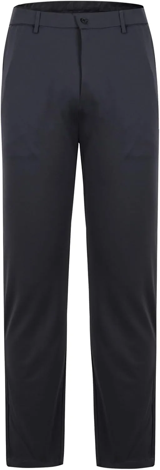 Mens Big and Tall Pants Casual Trousers Stretch Dress Slacks Elastic Waist Office Bottoms