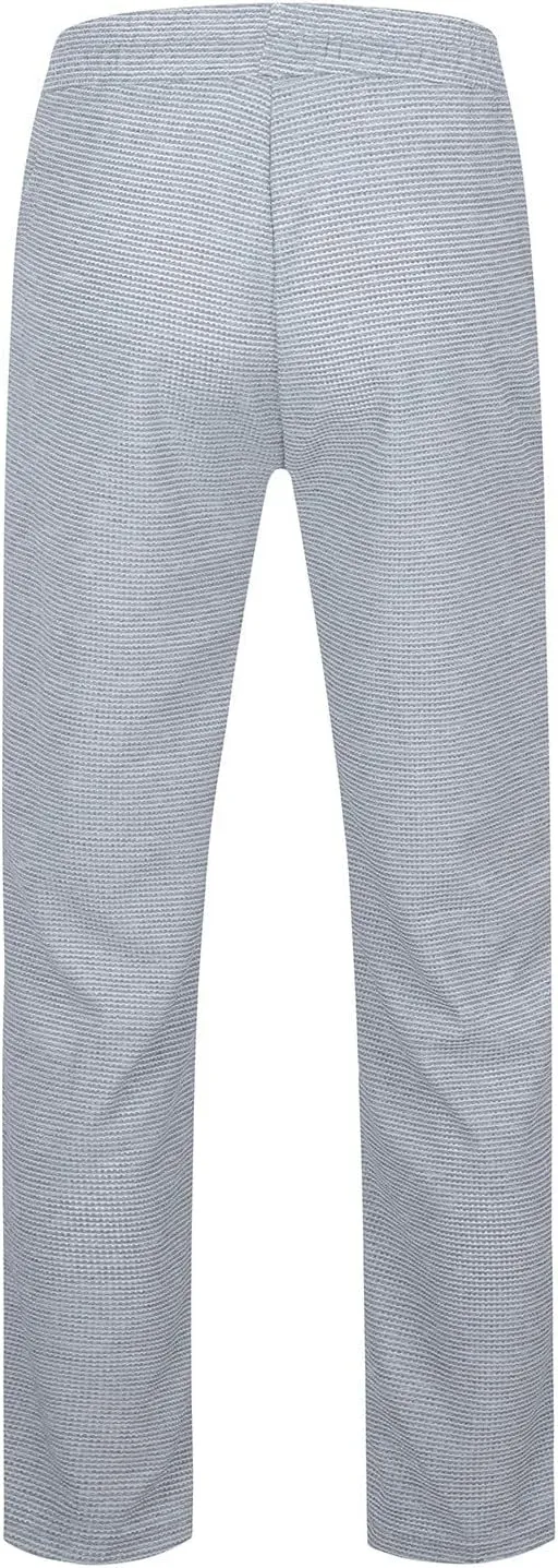 Mens Casual Pants Loose Fit Elastic Drawstring Waist Straight-Leg Summer Yoga Beach Long Pants, Tactical Pants for Men
