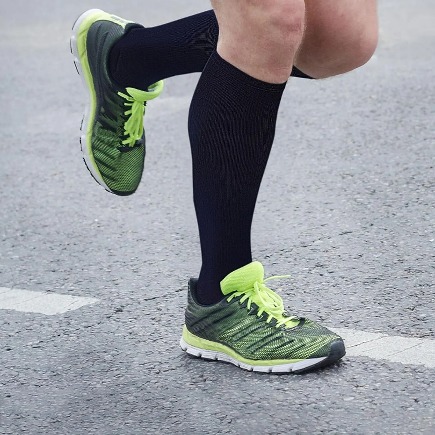Mens Compression Socks Men & Women Graduated Knee High Compression Stockings Calf Circulation-Best Support for