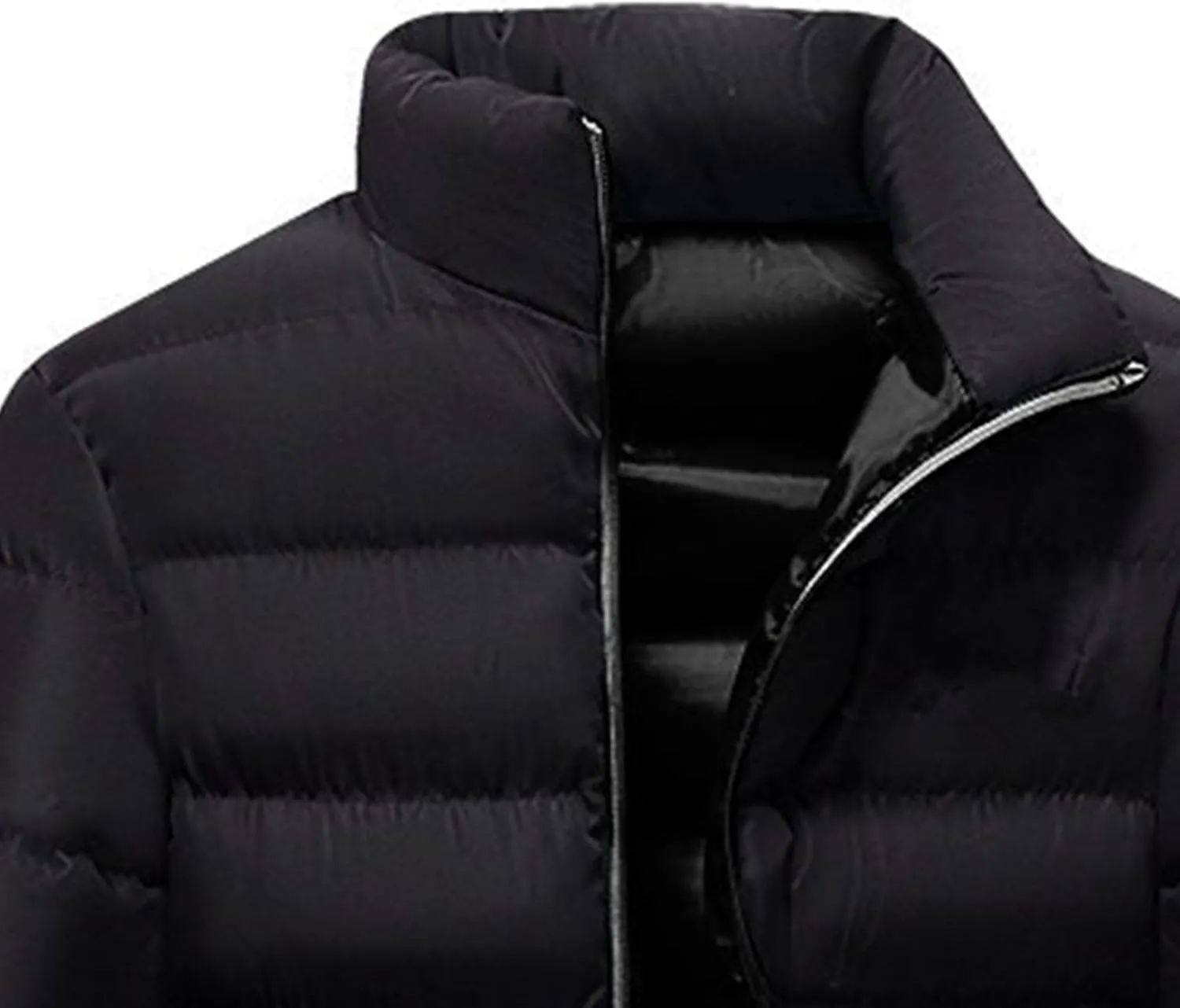 Men's Winter Down Coats Lightweight Warm Puffer Jacket Quilted Thicken Padded Coat Windproof Outerwear