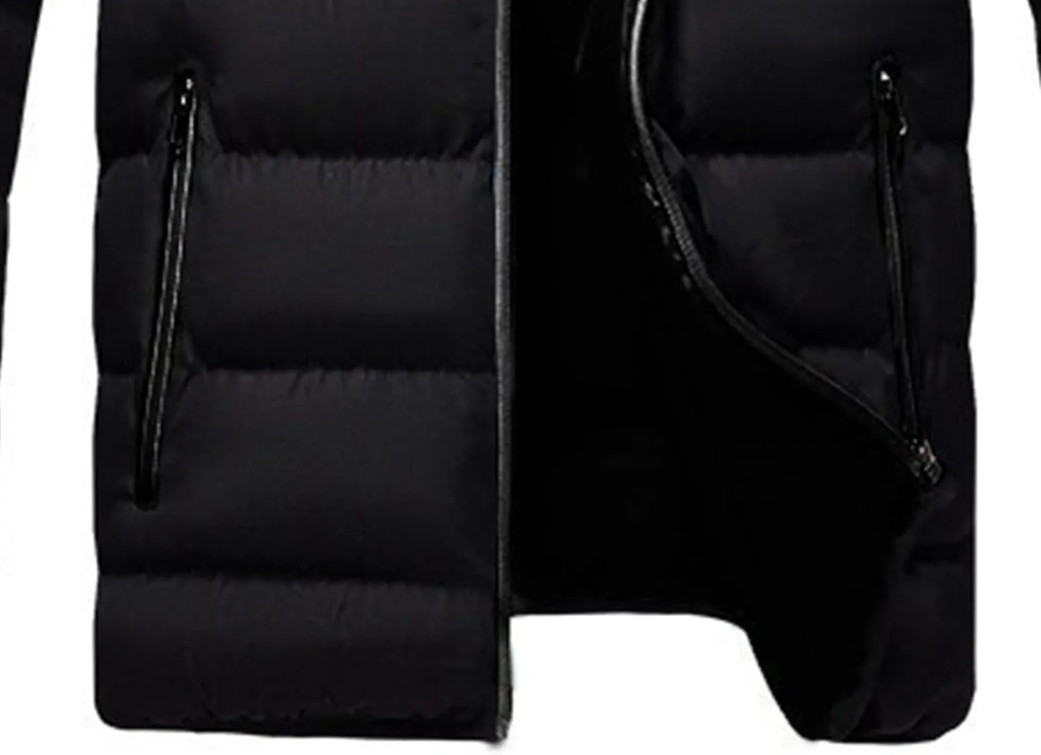 Men's Winter Down Coats Lightweight Warm Puffer Jacket Quilted Thicken Padded Coat Windproof Outerwear
