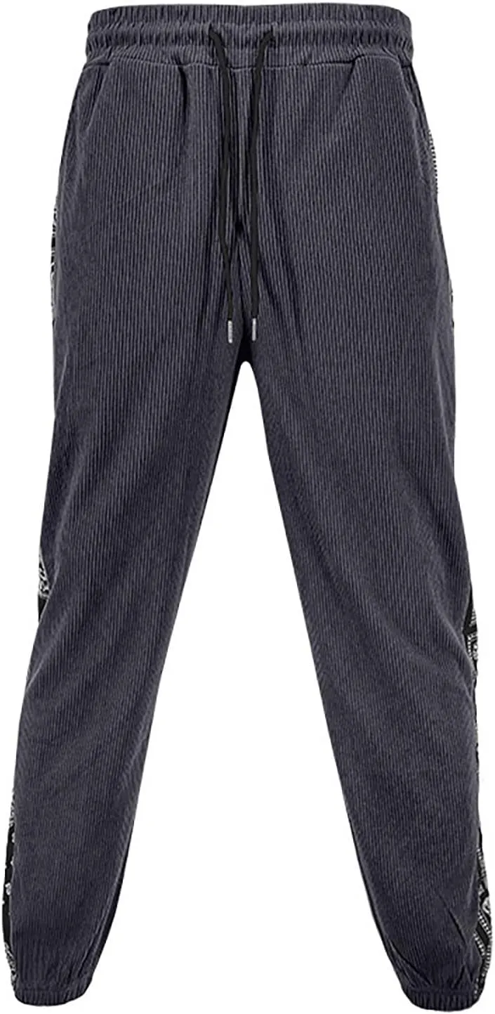 Mens Winter Fleece Sherpa Sweatpants Drawstring Thermal Athletic Pants Fashion Casual Trousers with Pockets