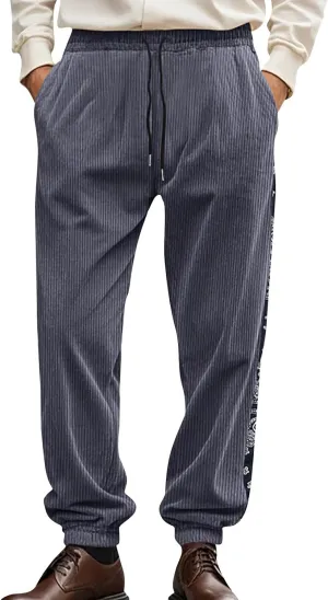 Mens Winter Fleece Sherpa Sweatpants Drawstring Thermal Athletic Pants Fashion Casual Trousers with Pockets