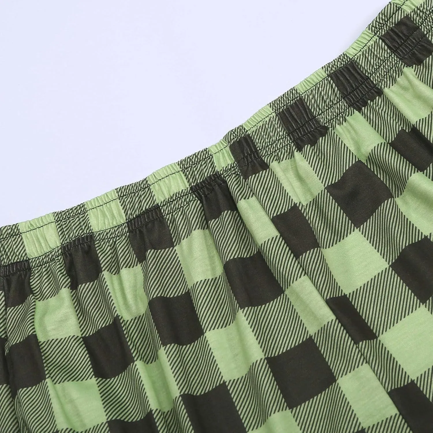 Mens Womens Plaid Pajama Pants Unisex Sleep Lounge Pants Soft PJ Bottoms Plaid Pajama Sweatpants with Pockets