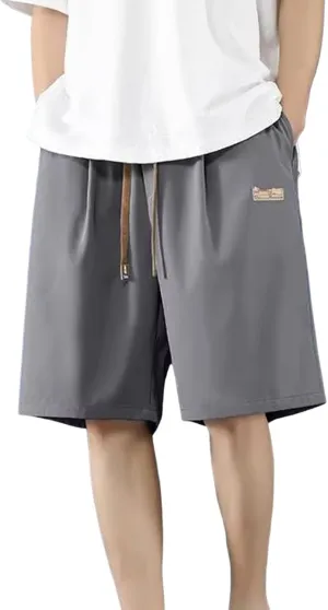 Men's Workout Shorts 5 Inch Quick Dry Running Gear Ice Silk Lightweight Training Athletic Short Pants with Pockets 2025